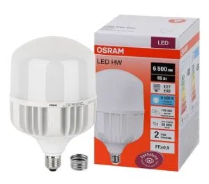 Лампа светодиодная LED HW T, 65Вт, 6500лм, 6500К, цоколь E27/E40 OSRAM